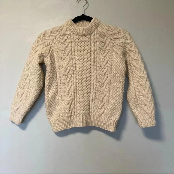 cardery Other - Cardery  Ireland Irish fisherman 100% pure new wool cable knit Aran sweater
